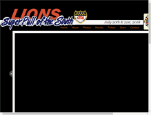 Tablet Screenshot of lionssuperpull.com